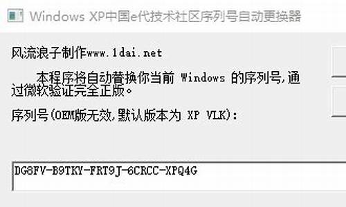 xp序列号替换_xp序列号替换器