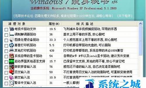 win7瘦身秘书_windows7瘦身